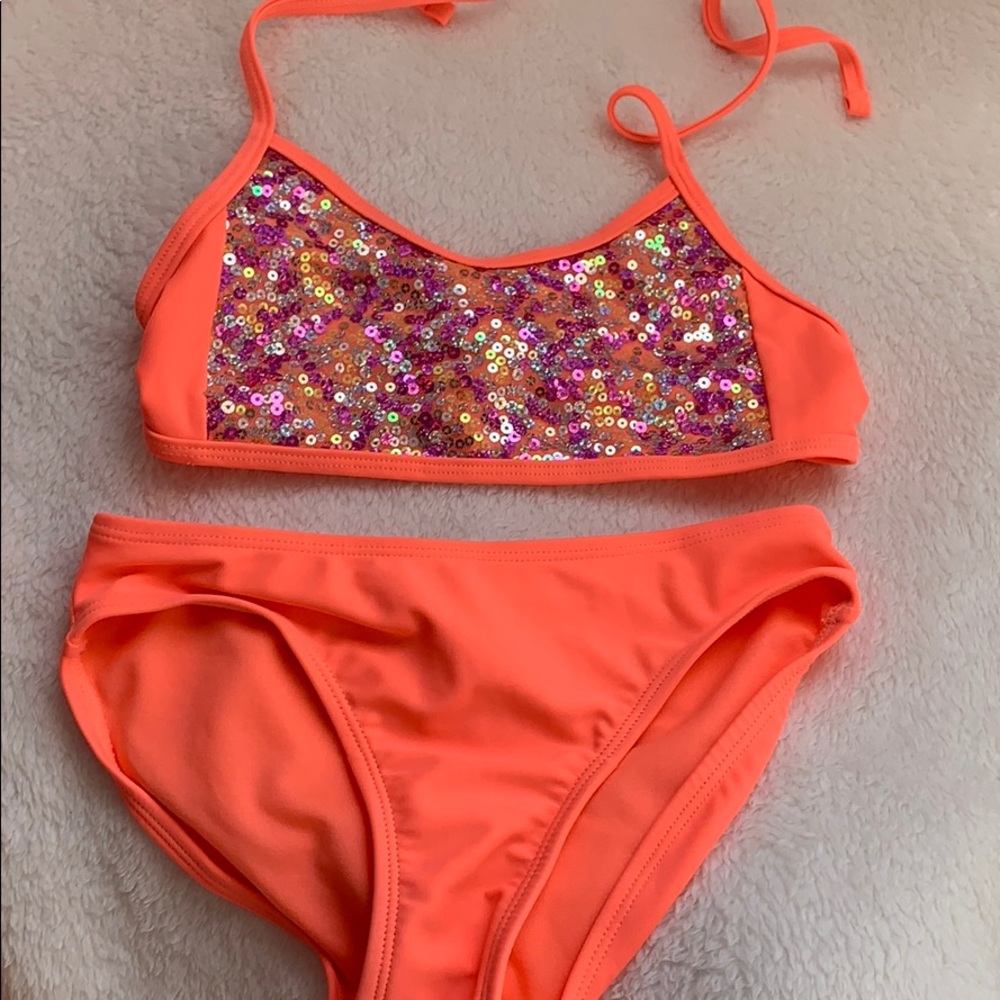 girls 7/8 sequin bikini